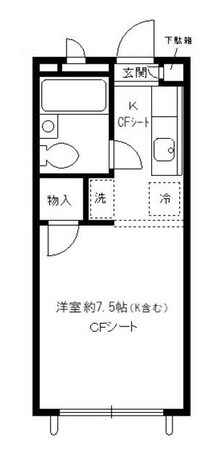 祐天寺駅 徒歩5分 1階の物件間取画像